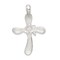 Sterling Silver Cross with Vermeil Dove Charm Jewerly 39mm x 25mm